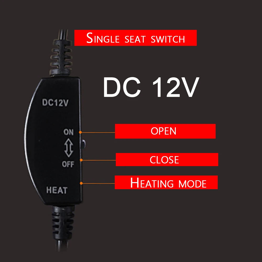 Car heated seat cushion Car seat cover Heated seat cover Car power supply heated seat backrest