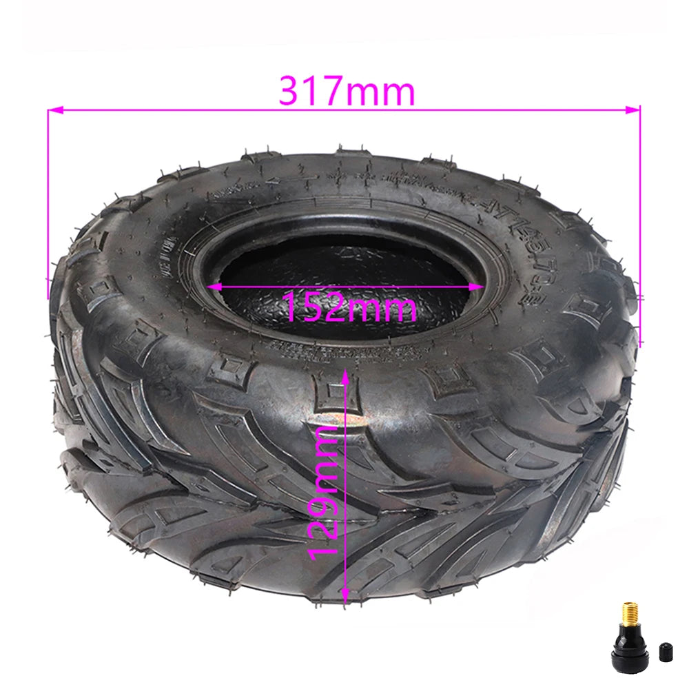 145/70-6 Tubeless Tire 6 Inch ATV Tyre for Four Wheel Vehicle 50cc 70cc 110cc Small ATV Front or Rear Wheels