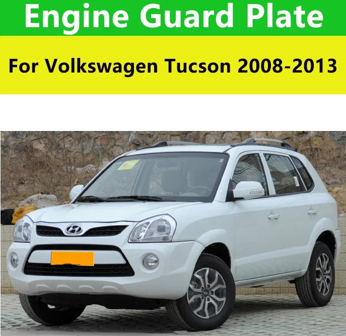 Car Accessories  Under Engine Guard Plate Mudguard Board Splash Shield Mud Fender Plate Panel For Volkswagen Tucson 2008-2013.