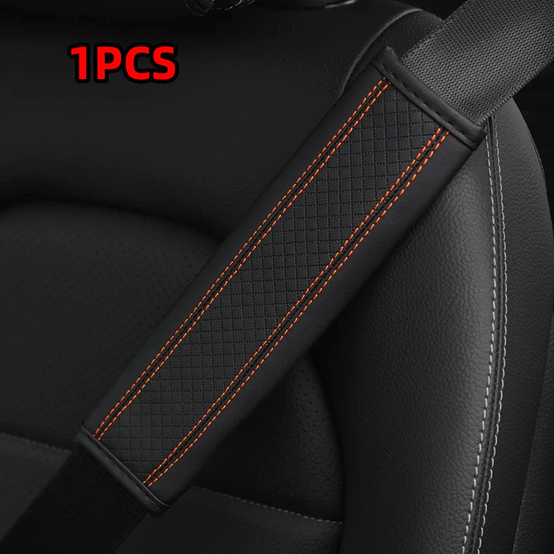 Car accessories seat belt PU Leather Safety Belt Shoulder Cover Breathable Protection Seat Belt Padding Pad Auto Interior