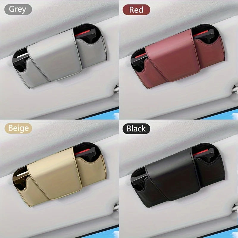 Car Fashion Glasses Holder - Fit Visor Clip for Glasses Storage, Stylish Auto Interior Accessory