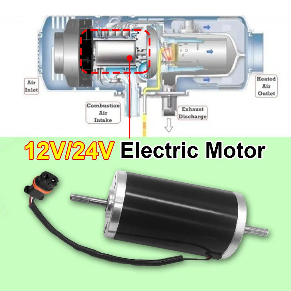 For Eberspacher Airtronic 12V 24V D2 D4 Car Heater Electric Motor For Air Diesel Parking Heater Truck Caravan Motohome Heaters