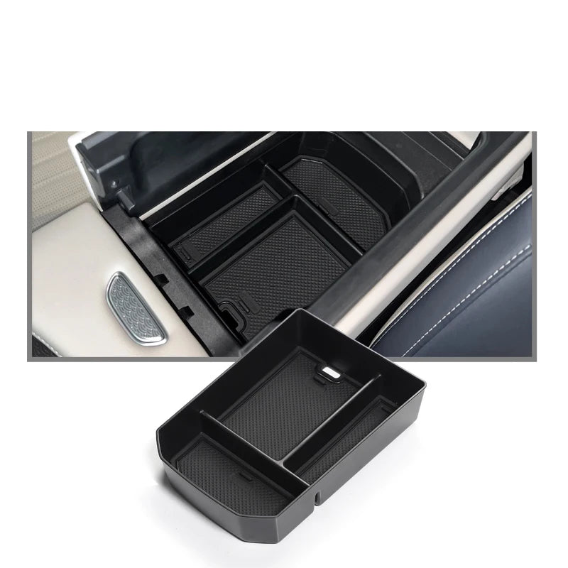 For Chery Arrizo 8 2022-2024 Car Styling Center Lower Armrest Storage Box Center Organizer Layered Interiors Auto Accessories