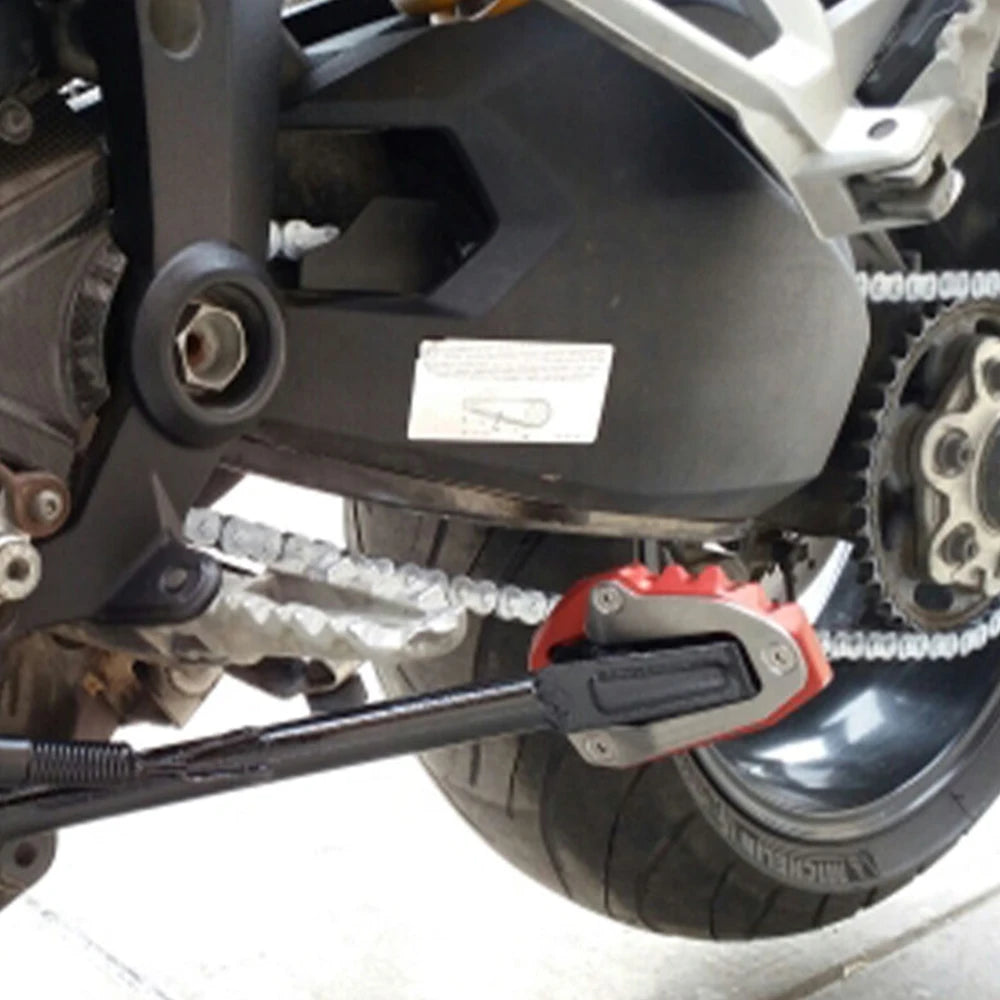 2022 2023 2024 Motorcycle Accessories For DUCATI Multistrada V2 V2S MTS V2 V2S Side Stand Extension Pad Kickstand Enlarger Plate