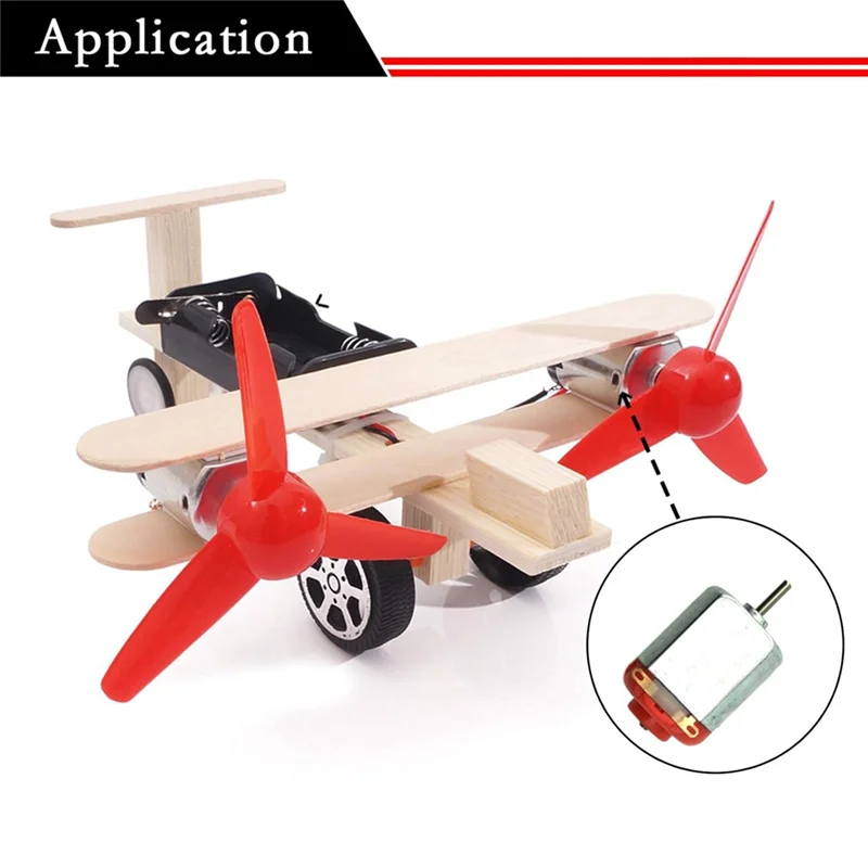 VELIF-DC Motors Kit, Mini Electric Hobby Motor 3V -12V 25000 RPM Strong Magnetic With Shaft Propeller,Battery Holder