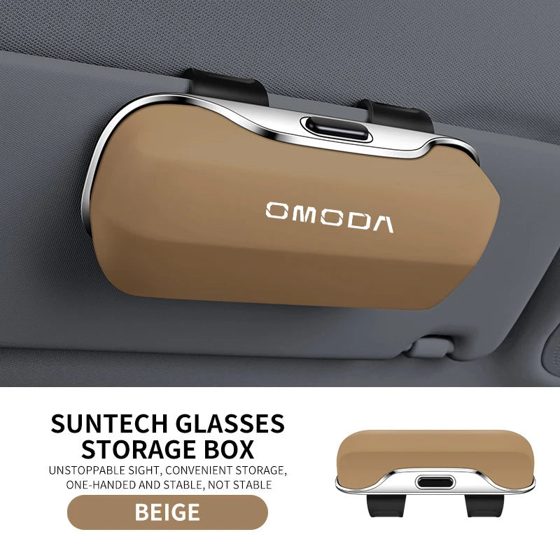 For Chery Omoda 5 E5 Ev 5 9 SHS C9 7 PHEV 8 Hybrid 3 2025  Accessories Car Visor Sunglasses Car Glasses Case Glasses Holder Clip