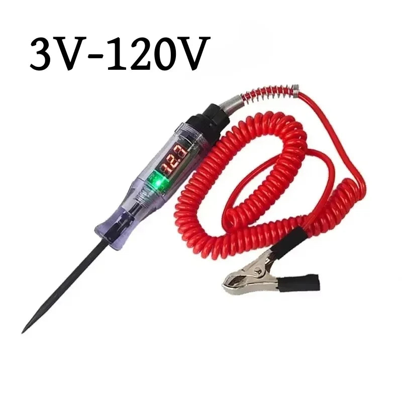 Car Truck Voltage Circuit Tester Auto 3V-24V Tools Car Diagnostic Probe Test Pen Light Bulb Electric Measuring Pen Tools