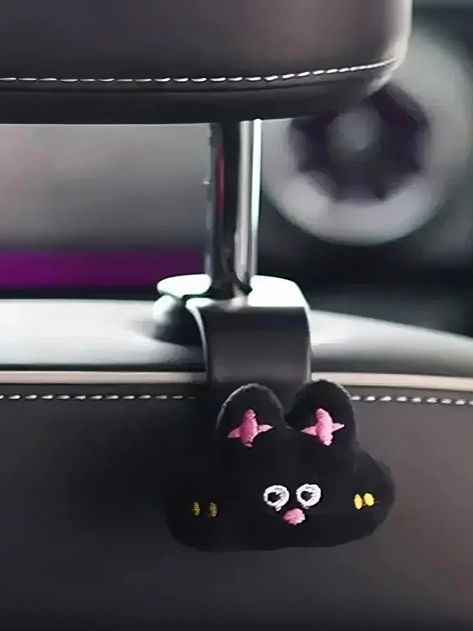 Cartoon Cute Multifunctional Car Mounted Hook - an easy-to-install and detachable car accessory that saves space in the car
