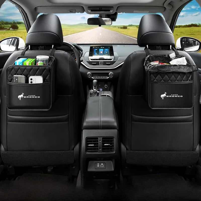 Car Seat Backseat Organizer Storage Bag for Ford Bronco Ranger S-Max Focus Mondeo Transit Tourneo Custom Ranger Auto Accessories