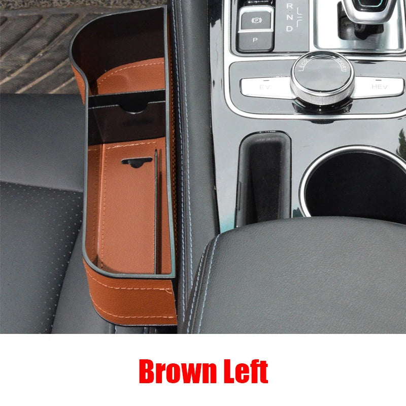Car Seat Storage Box organizer Universal Car Seat organizer Card Phone Holder Pocket Seat Gap Slit Pocket Catcher Organizer 1Pc