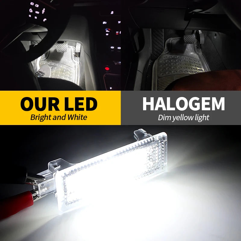 LED Car Door Footwell Courtesy Light For Land Rover LR2 LR3 LR4 Freelander 2 Discovery 4 Range Rover Sport Evoque Car Accessorie