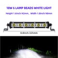 Car LED Work Light Bar 8.8'' 15'' inch Spotlight Flood 6/12 LED Work Light Bar for ATV Off Road Jeep SUV Car Running Lights