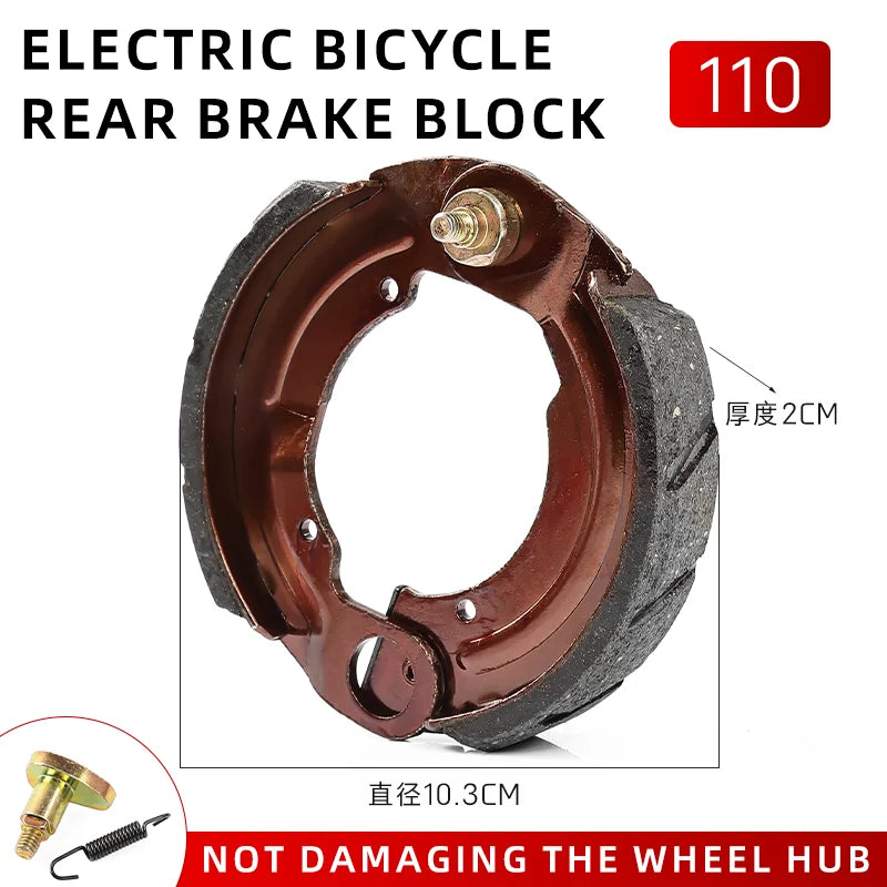 Disc brake pads, anti-oxidation, 90, 100, 110 type pedal bikes, electric bicycles, drum brake pads, brake shoe pads