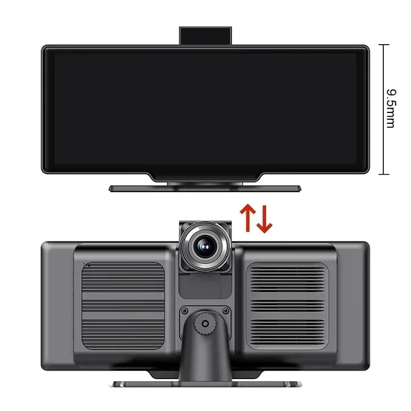 10.26'' 4K Dash Cam Car DVR Android Auto Carplay Display Screen Smart Car System Video Recorder Monitor With Rear Camera 5G WIFI