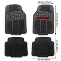 AUTO PLUS 4pcs Car Floor Mats Rubber Universal Size Fit For Most Car SUV Truck Car accessories Interior  Wear-resistant Foot Pad