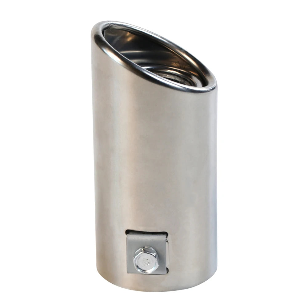 Exhaust Pipe Tip Car Auto Muffler Steel Stainless Trim Tail Tube For Double Tip Cola Escape Cut Out Audi A3 Accessories