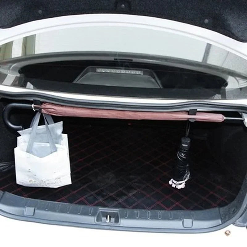 Car Trunk Umbrella Holder Hooks Car Interior Organizer Bag Hanger Trunk Fixed Hook Umbrella Clip Car Accessories
