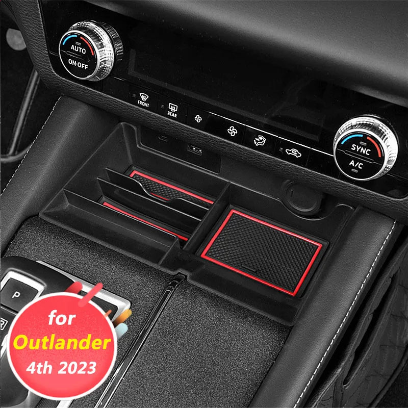 for Mitsubishi Outlander 4th 2023 Car interior decoration accessories armrest box storage box partition layer 1pcs