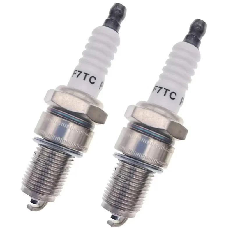 2-Pack F6TC/F7TC Spark Plugs – Compatible with Honda GX160/GX200 Generators, Tillers, Water Pumps, Go-Karts & More