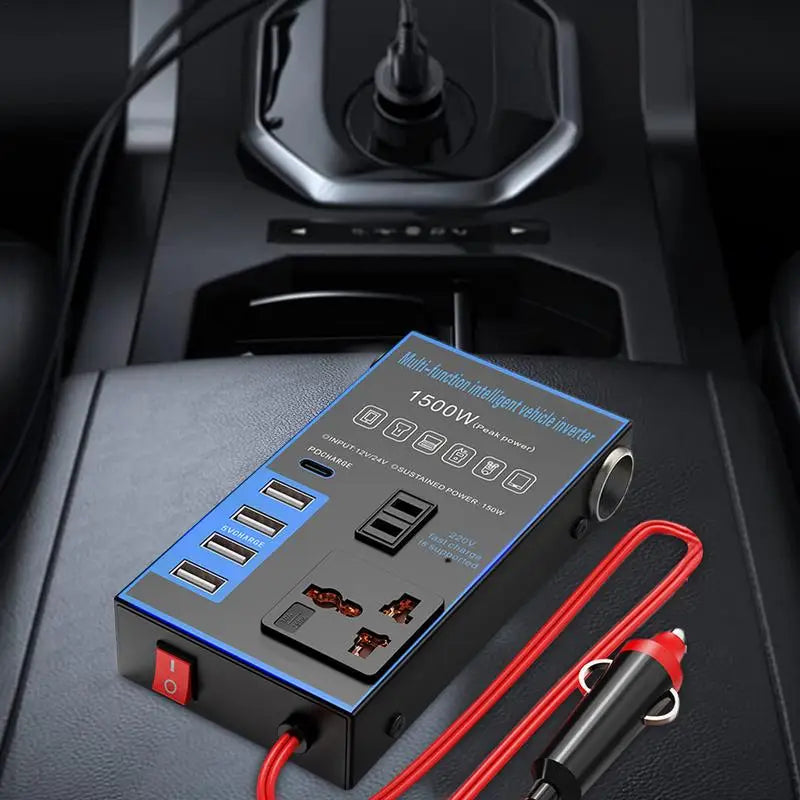 Car Charger Inverter Quick Charging Car Charger USB Charging Port Inverters For Vehicles Laptop Computer RV Truck