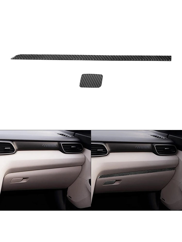 Car Carbon Fiber Interior Mouldings Decorative Stickers For Hyundai Veloster 2019 2020 2021 2022 Cover Trim Accessories
