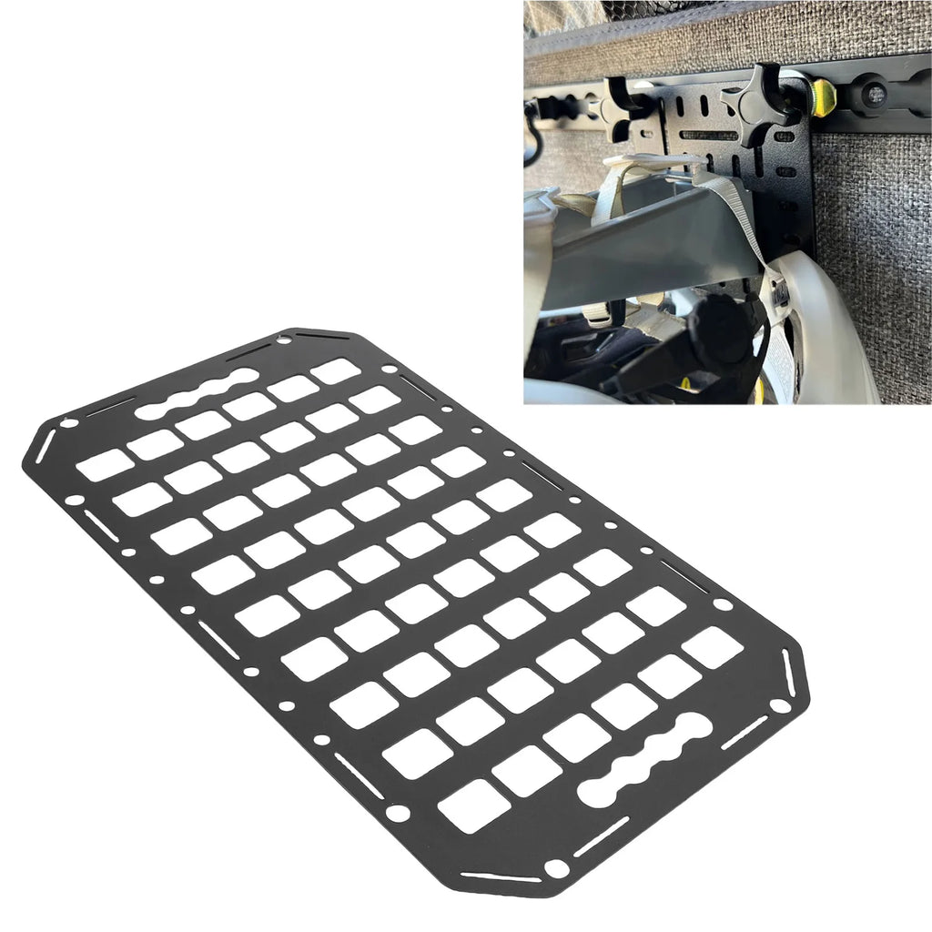 Truck Bed Panel Aluminum Use with L Rails Cargo Storage Organizer Tools Rack for Sedans SUVs Pickups Trucks RVs Trailers