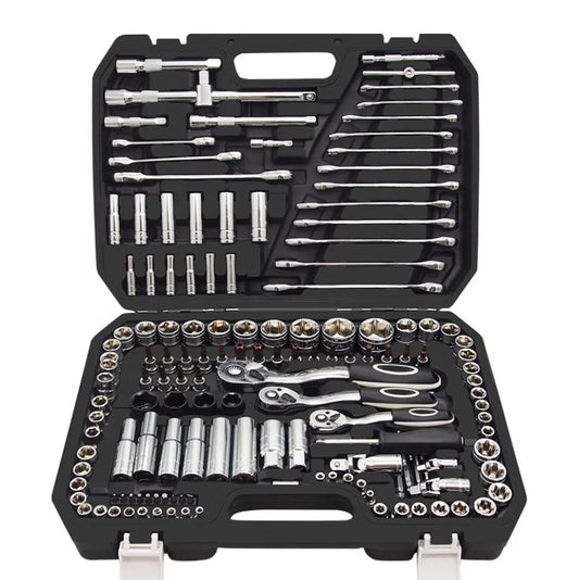 Herramienta Automotriz Mechanics Tools Kit and Socket Set Complete Mechanics Tool Set with Box