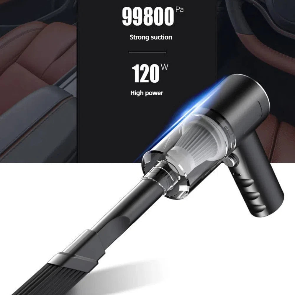 3 In 1 Integrated Suction And Blowing Vacuum Combination Vacuum Cleaner USB Charging Small Car Household Vacuum Cleaner