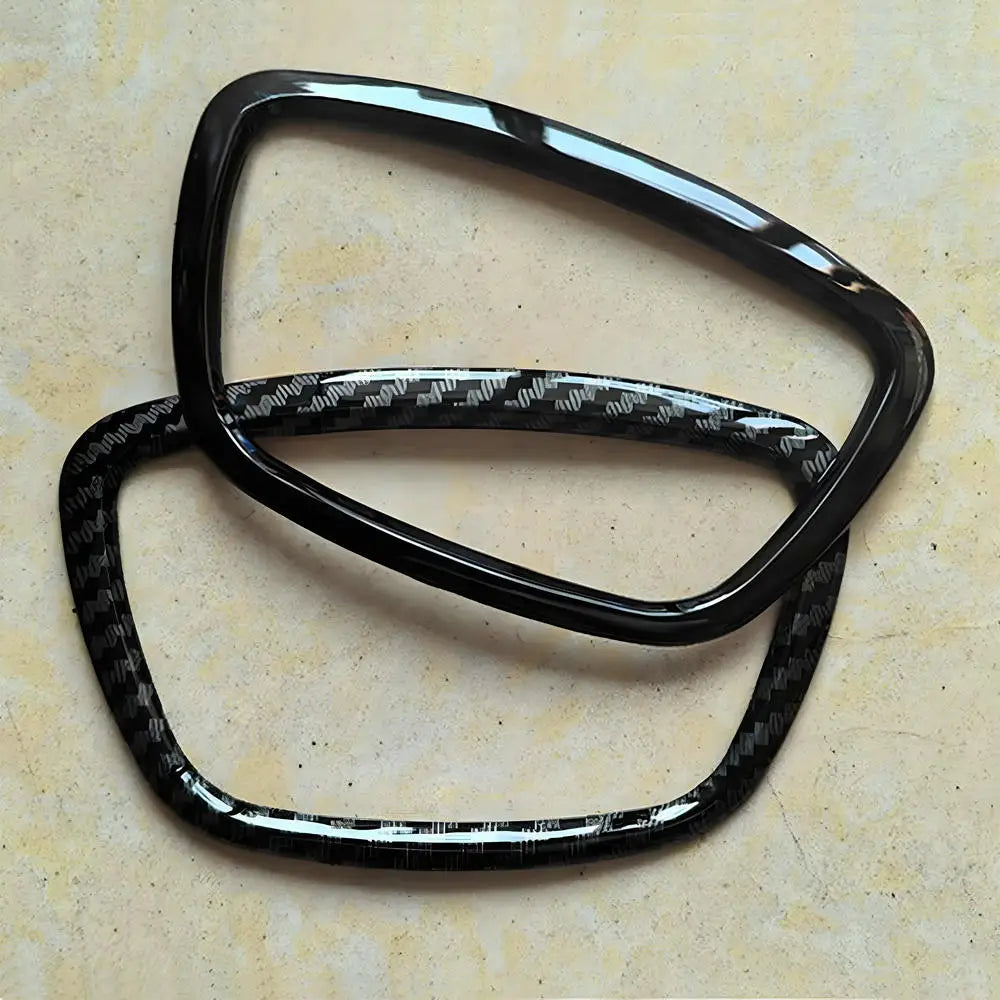 Car Accessories For Audi A3 A4L A7 A6L A8 Q3 Q5 Q7 ABS Auto Steering Wheel Center Panel Logo Frame Circle Sticker Cover Trim