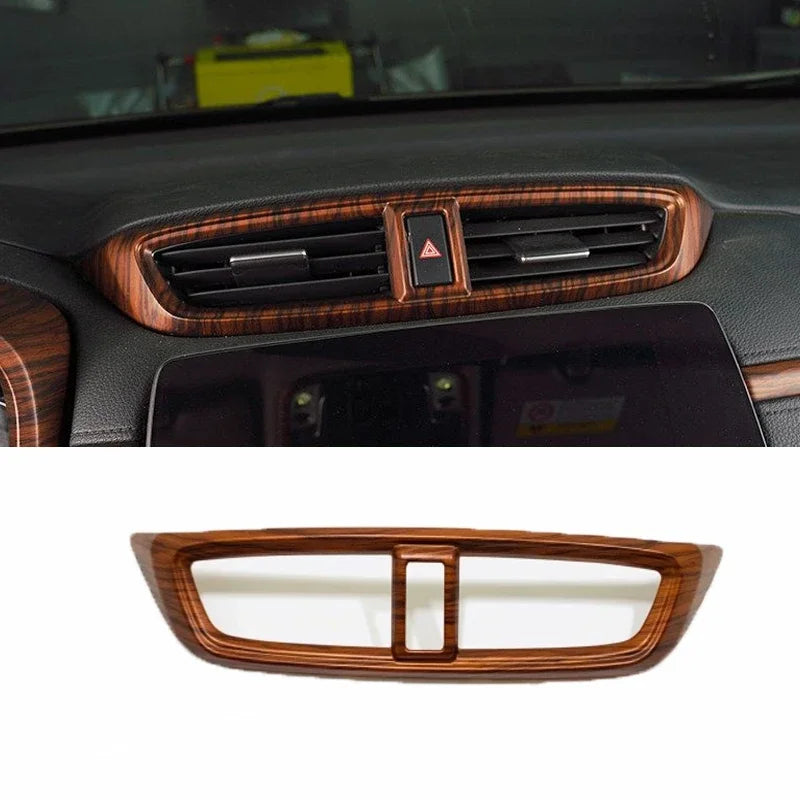 For Honda CRV CR-V 2017 2018 2019 2020 2021 2022 Peach Wood Interior Accessories Decoration Cover window switch gear panle cover