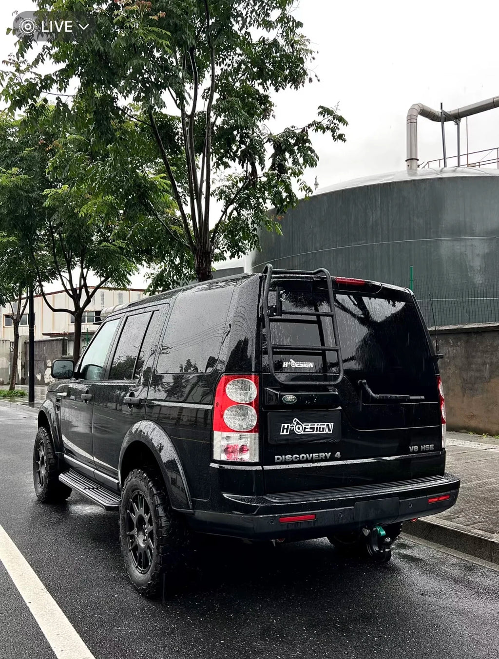 aluminum alloy Rear Tailgate Ladder for Land Rover Discovery 3/4 LR3 LR4 AGP780020