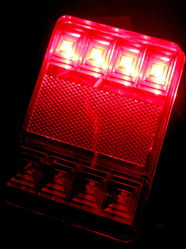 Rear Lamps for Trailer Truck Boat 8 LED Car Tail Lights 2pcs Car Styling Warning Lights DC 12V