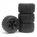 4PCS 85mm 12mm Hex Rubber Wheel Tire Wear-resistant Tyre for RC Car Off-road Vehicle Wltoys 144001 HBX 16889 16890 SCY 16101 PRO