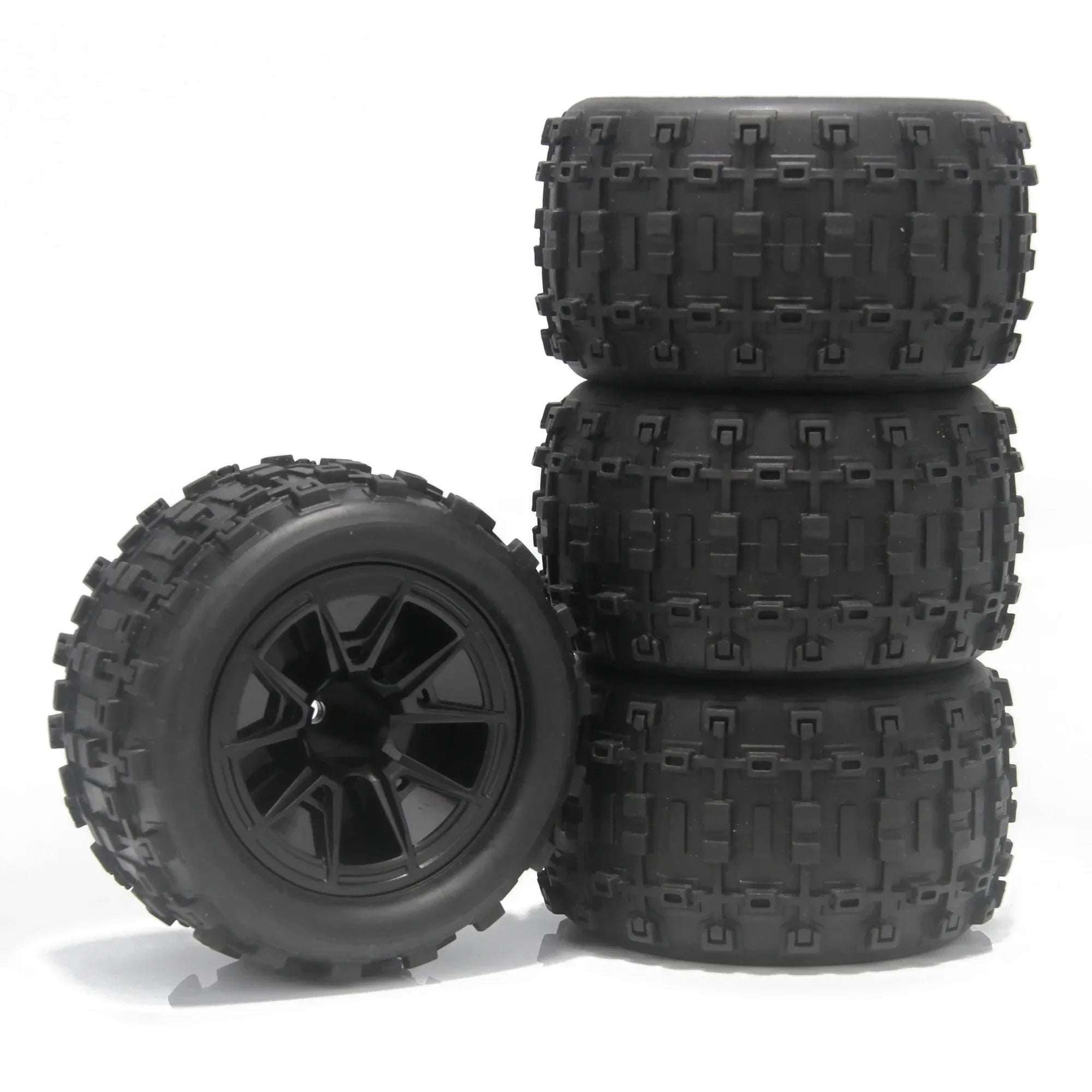4PCS 85mm 12mm Hex Rubber Wheel Tire Wear-resistant Tyre for RC Car Off-road Vehicle Wltoys 144001 HBX 16889 16890 SCY 16101 PRO