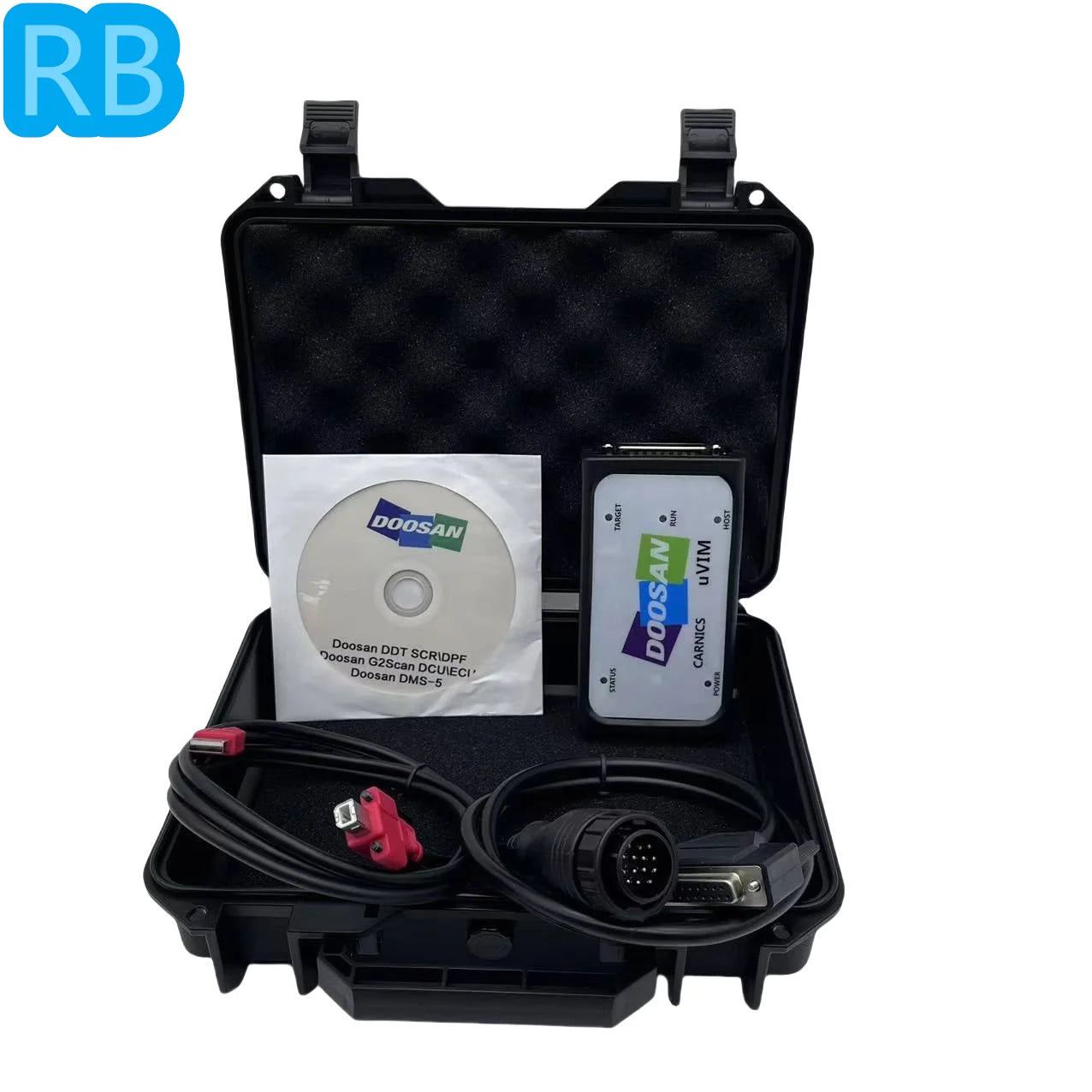 For Doosan Diagnostic Tool Uvim Excavator Forklift Engine Tester Ddt Scr Dpf Dcu Ecu Scanner Fault Detection