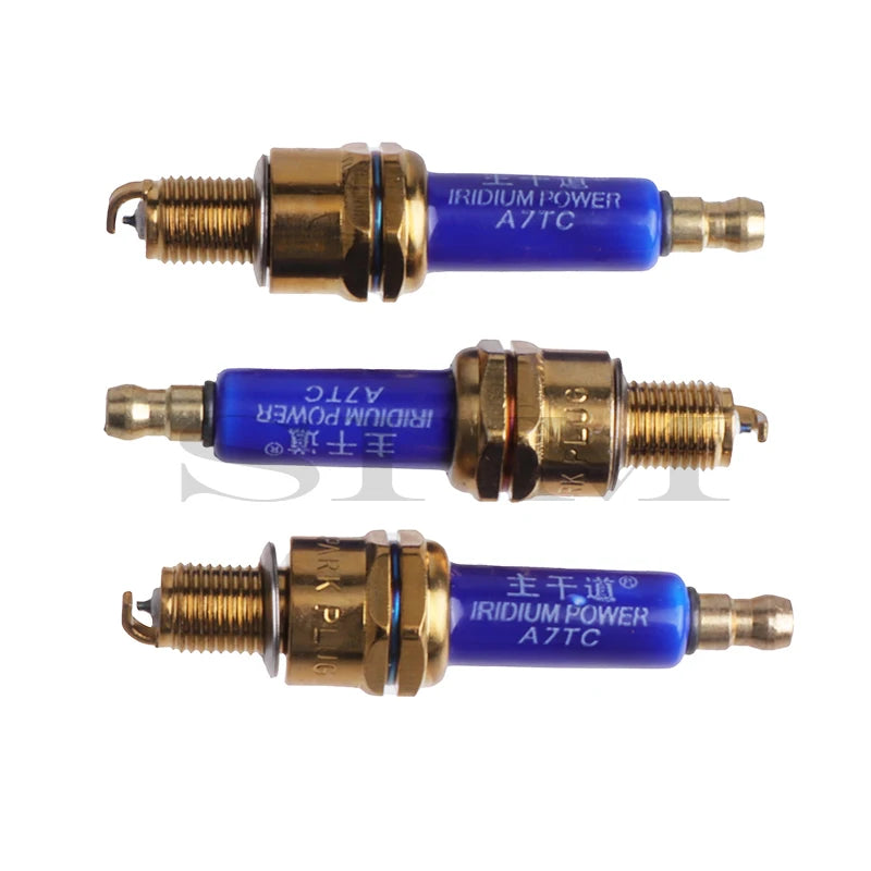 Bujía de iridio A7TC de alto rendimiento para GY6, 50 cc-150 cc, ATV, Dirt Bike, Pit Bike, Scooter, accesorios de motocicleta, 3 unidades por lote