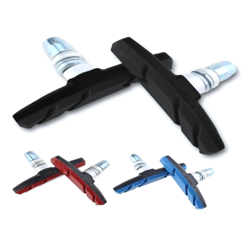 Bike Brake Pads V-Brake Rubber Road Bike Brake Holder Pads Shoes Blocks Rim Brake Anti-Resistance Cycling Accessories
