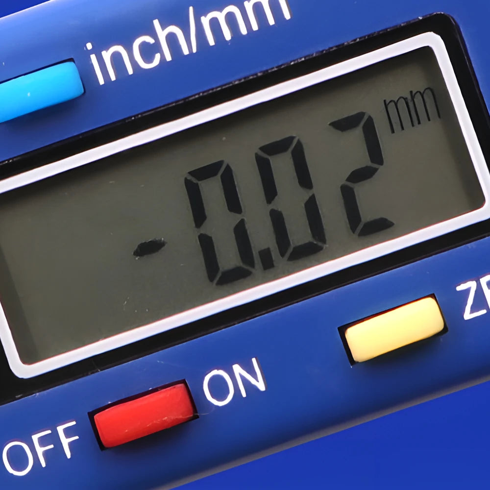 Digital Car Tire Tread Depth Gauge Caliper - LCD Display, Precise Measurement, Easy-to-Use, For Tire & Brake Pad Monitoring