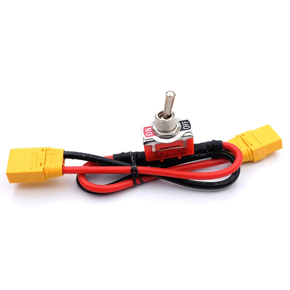 Interruptor de alta carga de corriente grande AMASS XT60 XT90 con conector en T, interruptor de encendido y apagado de 12/14 AWG para conexión de motor ESC de avión RC de bicicleta eléctrica