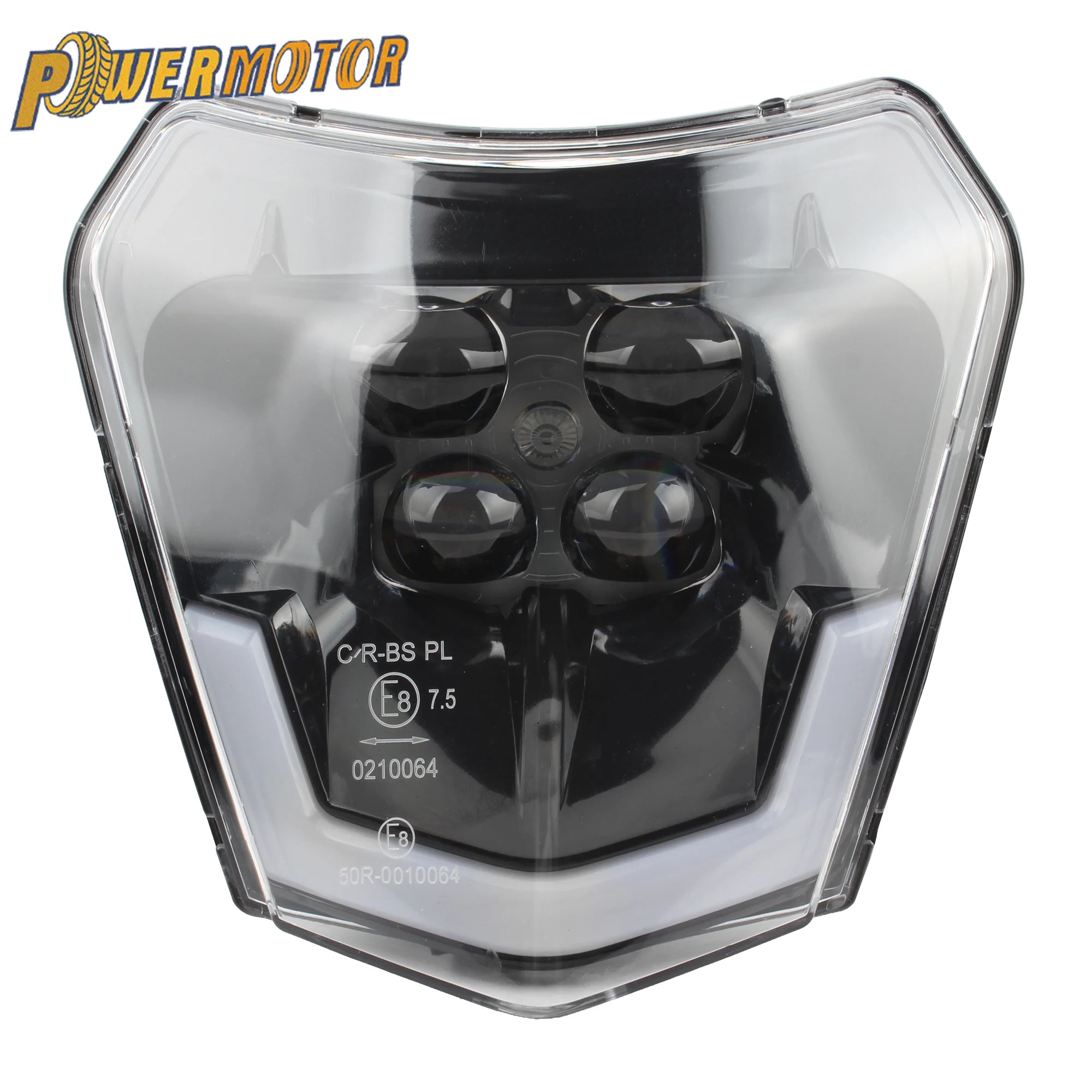 Motorcycle Accessories 4 Lamp Beads LED Headlight for KTM EXC SX Fairing Dirt Bike Supermoto Enduro Motocross Headlamp Spotlight