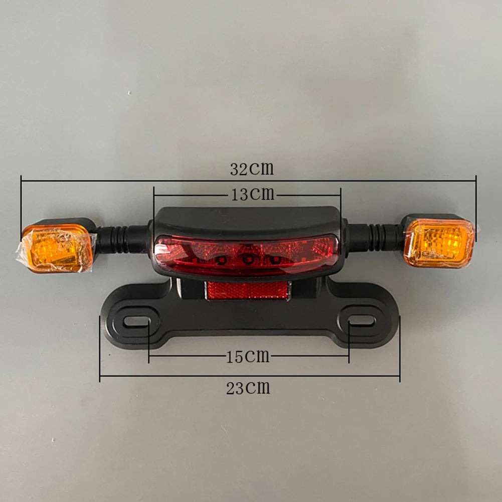 Hot sales 12/48/60V Electric Vehicle Rear Light LED Brake Driving Light Turn Signal Taillight Electric Bicycle Accessories