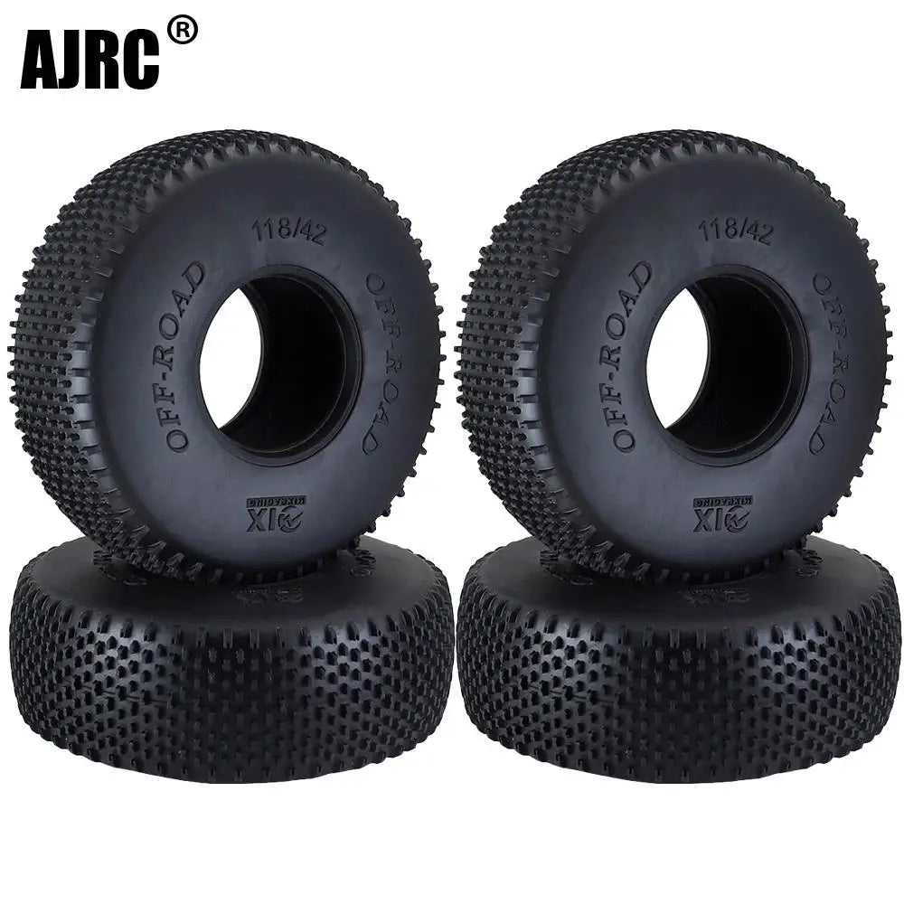 4pcs 118mm 1.9" Rubber Tire Wheel Tyre For 1/10 Rc Crawler Car Axial Scx10 Ii Iii 90046 Traxxas Trx4 Trx6 Rc4wd D90 Redcat Mst