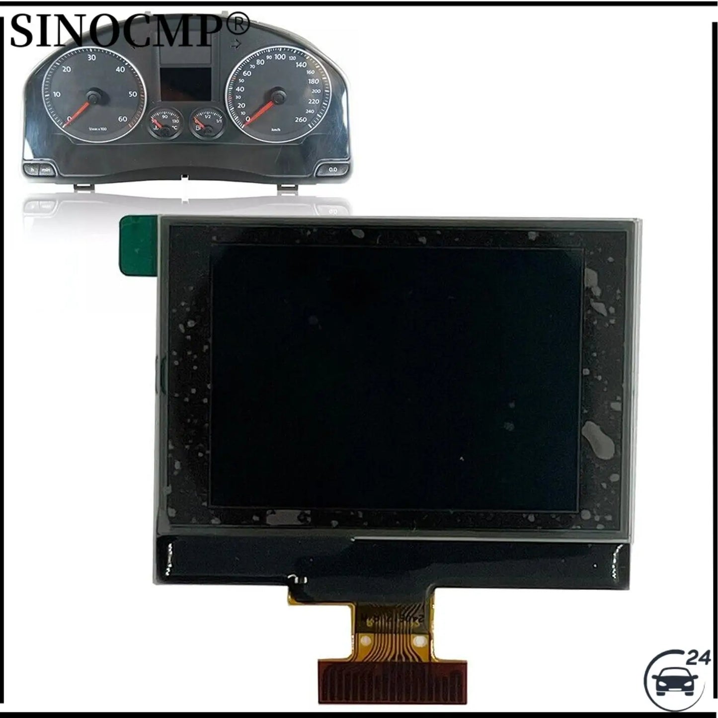 Dashboard LCD Display Screen 1TD920862 92290206 1K0920861M For VW Golf V Touran Passat Jetta Caddy Scirocco Car Screen Replace