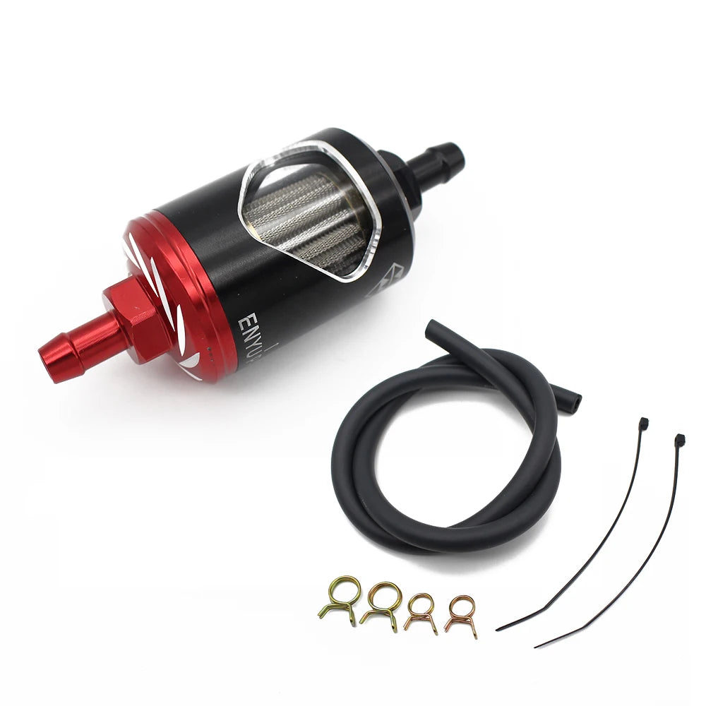 Universal Motorcycle Fuel Filter Motorcycle Engine Inline Carb Gasoline Fuel Gas Filter Motorbike Motor Oil Filters