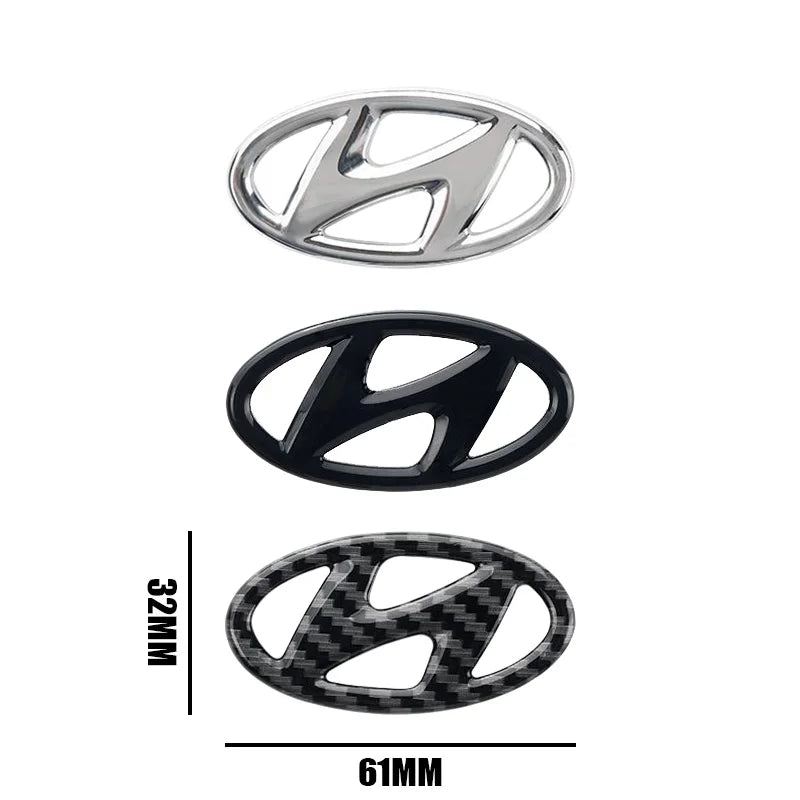 Car Styling Steering Wheel Emblem Sticker Interior Badge Accessories For Hyundai Tucson Elantra Accent Mistra Lafesta IX35 I20