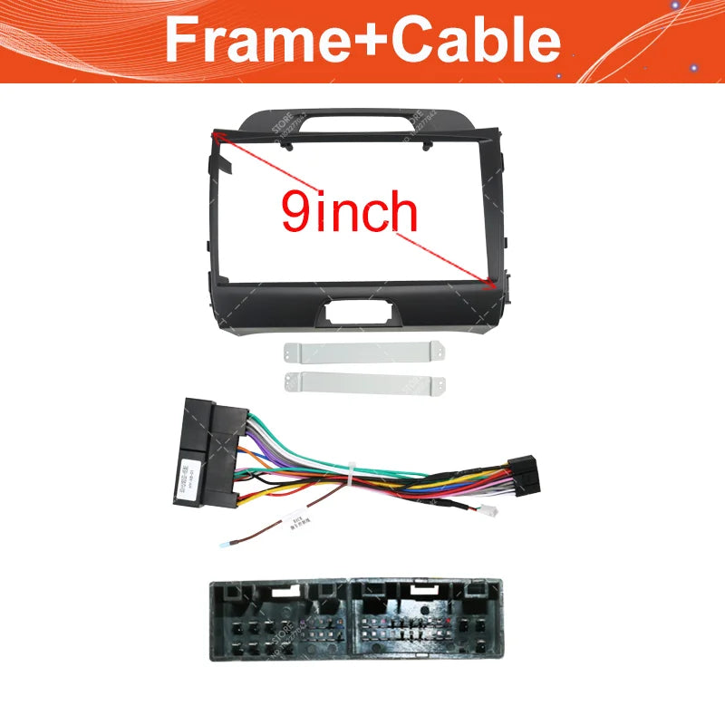 Car accessories 9 Inch Car Frame Fascia Adapter Android Radio Audio Dash Fitting Panel Kit For Kia Sportage 2010-2016.