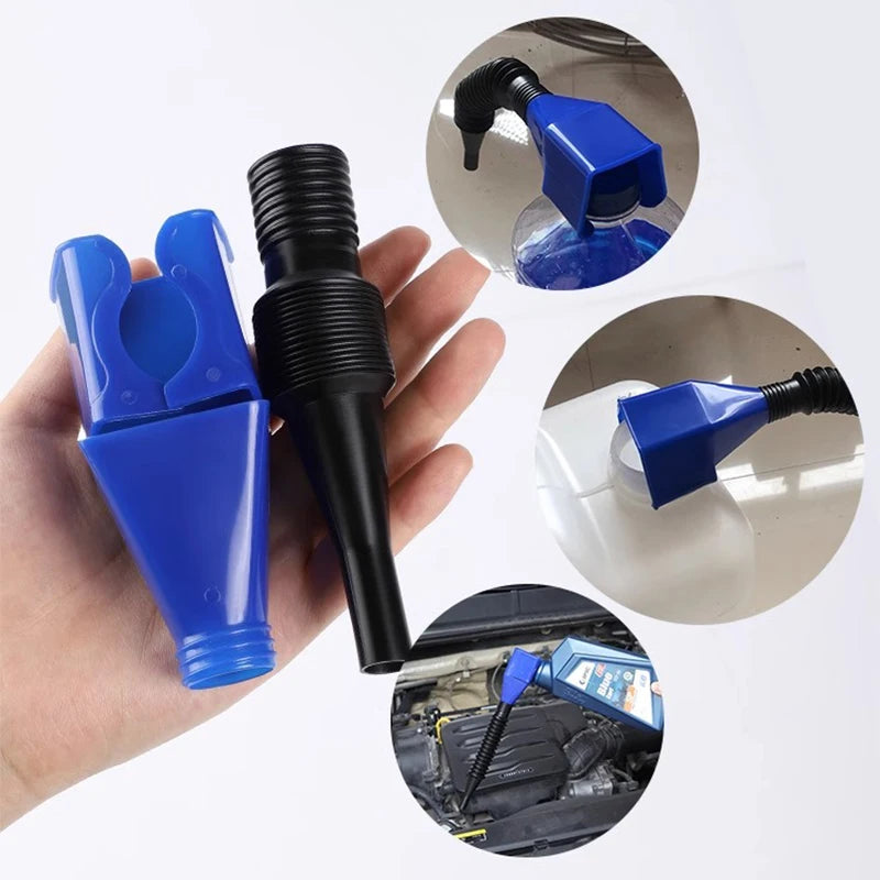 Universal Telescopic Car Refueling Funnel Engine Oil Filter Transfer Funnels Foldable Portable Funnels Accessories