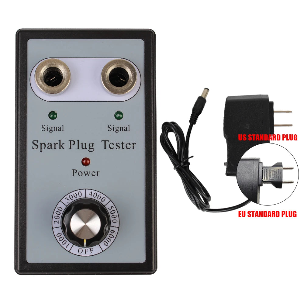 Probador de bujías, comprobador de chispas para coche, detector de bobinas, comprobador del sistema de encendido, comprobador de doble orificio, herramienta de diagnóstico de cables