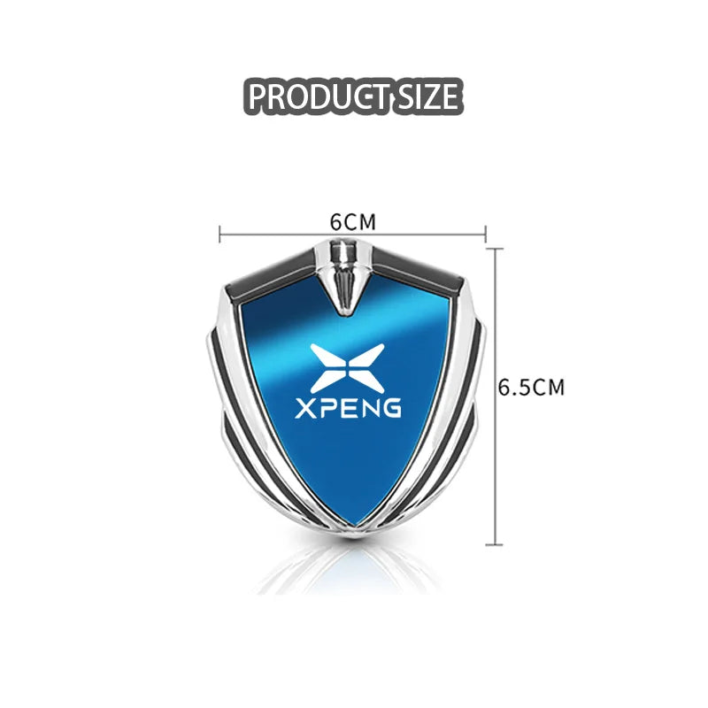 For Xiaopeng Xpeng G6 G9 P7 P7I G3 G3i P5 MONA M03 2025 Accessories Car Body Metal Shield Decorative Sticker Modification Emblem