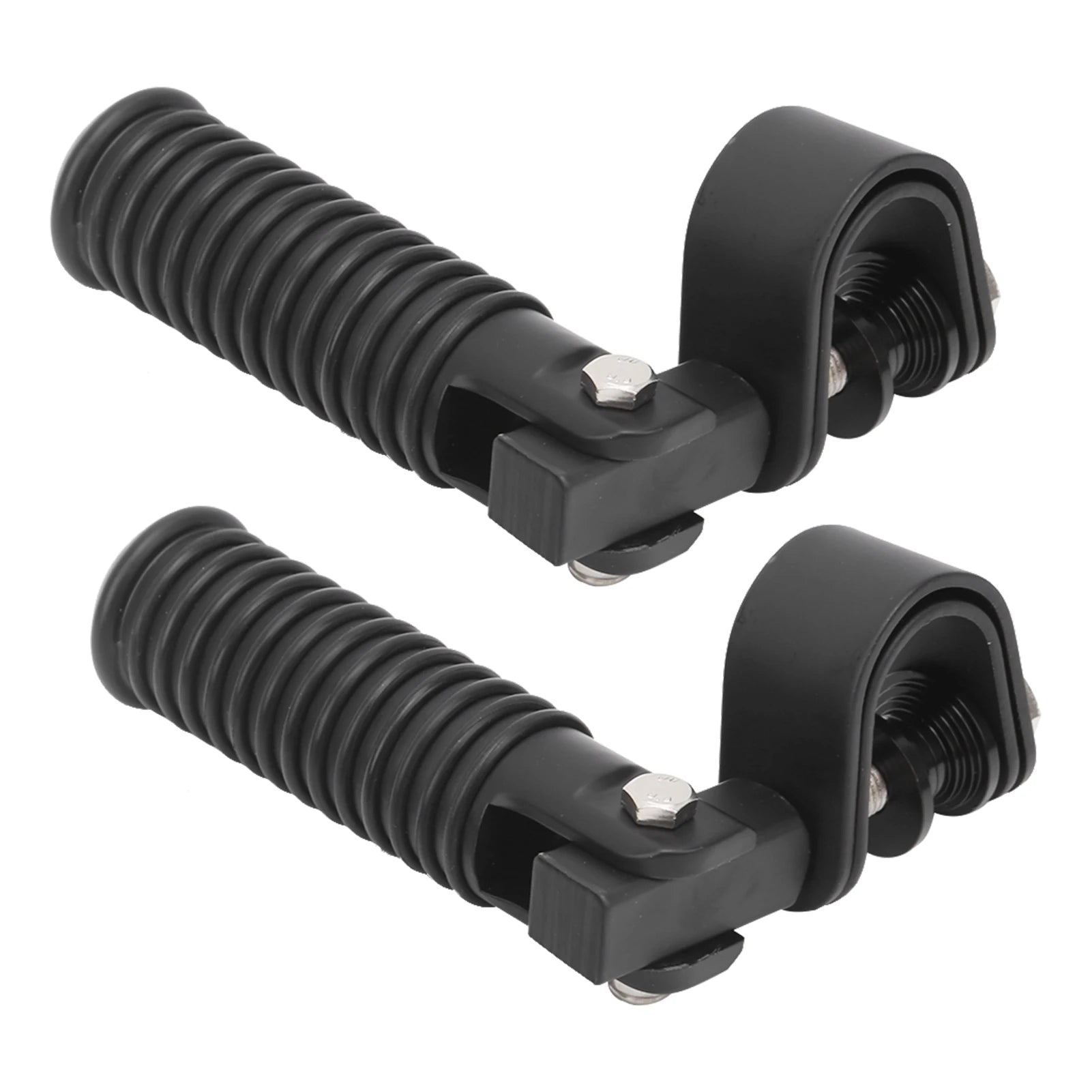 Engine Guard Footpegs Motorbike Parts Pair of Motorcycle Foot Pegs Clamp Footrest Mount for 1in Engine Crash Bar Guard Foot Pegs